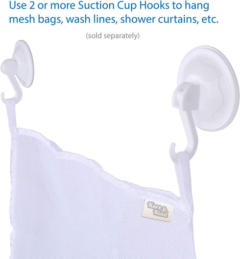 Suction Cup Hooks, Pack of 12, Extra Strong Vacuum Power for Kitchen or Bathroom Hangers