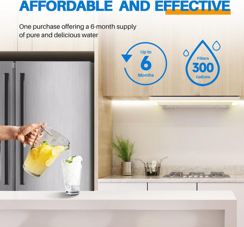 PUREPLUS Water Filter Replacement for Kenmore 469991, HDX FMG-1, MWFP, 2Pack