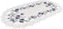 Embroidered Delft Blue Onion Flower Table Runner - Dresser Scarf Doily (14Wx27L)