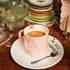 Marbling Ceramic Coffee Mug, 13 Oz Tea Cup for Home and Office, Microwave & Dishwasher Safe (Pink, 1)