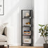 5-Tier BS05BK005 TUTOTAK Corner Shelf, Corner Bookshelf for Small Space, Narrow Display Corner Shelf Stand with Storage