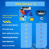 18pcs 2L Oiktylr Mini Split Cleaning Kit Bag, Waterproof AC Cleaning Cover with Storage Bag, PVC Air Conditioner