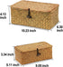 Set of 2 Seagrass Woven Storage Baskets with Lid, Decorative Bins for Organizing Home