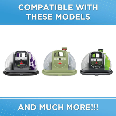 Replacement Cap & Straw Assembly for Bissell Little Green Machine Carpet Cleaners - Models 1400B, 1400W, 3369