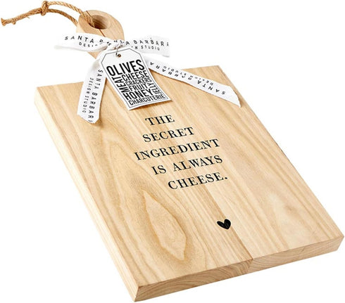 Santa Barbara Design Studio Paulownia Wood Charcuterie Board, Cheese Board, 17.5" L x 10" W x 1" H
