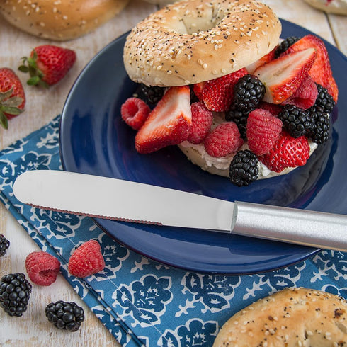 Rada Cutlery Super Spreader Knife (R113), 5.38" Stainless Steel Blade, Silver Handle, Made in USA