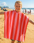 MONOBLANKS 30" 30" 3-10 Swimming, Striped Hooded Towels for Kids, x Soft Absorbent Beach Poncho Towel for Years Boys