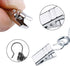 JANYUN 120 Pack Heavy-Duty Hook Clip Set, Metal Curtain Clips for Home Party Decoration, Silver