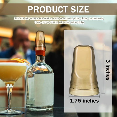 CHENGU 80 Pieces Liquor Bottle Covers Pour Spout Covers Bar Toppers for Bottles Universal Pour Dispenser Dust