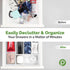 Silverware Drawer Organizer - Expandable Kitchen Utensil Tray for Flatware, 5-Slots, White