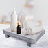 12 7 1.5 Inch Rustic Wood Riser - Rectangular Soap Tray, Candle Holder, Plant Stand - White, x x
