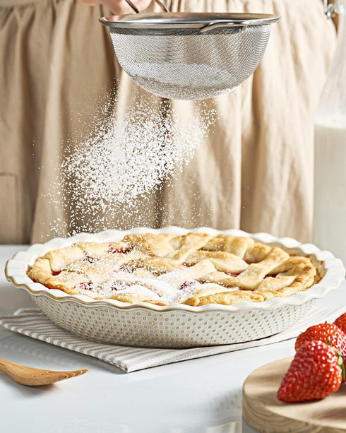 getstar 9 inch Ceramic Pie Pan - Non-Stick Baking Dish, Oven & Dishwasher Safe, Deep Dish Pie Plate