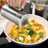 Accmor 2pcs Stainless Steel Dredge, Salt Pepper Dredge Shakers with Handle, 14 Ounce Seasonings Spice Shakers with Lid