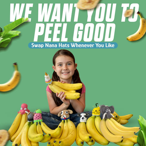 NANA HATS Banana Freshness Preserver, Keep Bananas Fresh Longer, Ideal for Organic Bananas, Innovative Banana Holder
