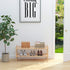 Dranixly 2-Tier Closet, Shoe Rack, Bamboo Stackable Shelf Storage Organizer, Stand for Entryway, Hallway, Bathroom