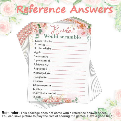 331 5 Sets (50 1 60 20 Sosation Pcs Bridal Shower Games Supplies, Cards Each) Wedding Games Cards, Put a Ring on It