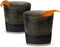 Host Freeze Cooling Cups Set of 2, Old Fashioned Glass with Silicone Band for Whiskey and Bourbon Gifts