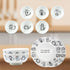 BigNoseDeer Super Cute Cat Ceramic Sauce Dish, Mini Side Seasoning Dish, Set of 6