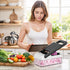 StoreHappily 12-in-1 7 Vegetable Chopper, Blades Veggie Chopper with Container and Lid, Dicer, Slicer, Multifunctional