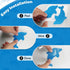 Pack 12 S&X Bathtub Non Slip Stickers,Grippy Dolphin Adhesive Treads Fine Gritty Textured Surface of Shower Floor Non