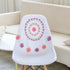 20 Inch One Piece Easter Doilies for Dressers and End Tables Round Cloth Lace Placemats Crafts Rose Spring Doily Hand