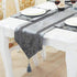 84 Inches HeMiaor European Style Dining Table Runners Luxury Classy Dining Table Runner with Tassels for Home Hotel