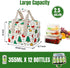 2 Pack 2.5 VENO Cooler Bag, Insulated Grocery Bags, Collapsible Cooler, Reusable Shopping Bags for Groceries, Water
