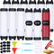 mwellewm 12 Pc Condiment Squeeze Bottles for Sauces 16 Oz Ketchup Bottles