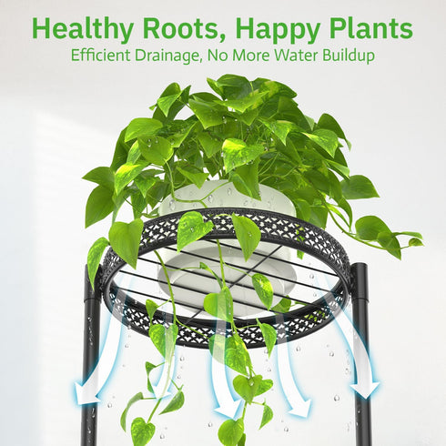 3 Oppro Plant Stand Indoor Outdoor Clearance, Tier Metal Flower Shelf Pot Holder, Tall Multiple Plants Corner Rack