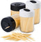 Urbanstrive Sturdy Safe Toothpick Holder - 1600 Natural Wood Toothpicks for Teeth Cleaning, Unique Home Design