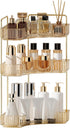 YCIA&DONE Corner Bathroom Counter Organizer, Makeup Organizer for Vanity, Skincare Cosmetic Perfume