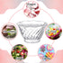 60 6 oz Rtteri Pcs Plastic Dessert Cups Clear Ice Cream Sundae Tasting Bowls, Mini Round Swirl Tulip Shape Party Buffet