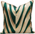 THE-TINOART Geometric Accent Throw Pillow Covers 18x18 Inch Emerald Green and Metallic Gold