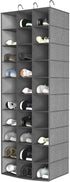 coastal rose Hanging Shoe Organizer for Closet, 30 Sections Hanging Closet Organizers