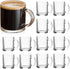 QAPPDA Glass Mugs 12 oz, Clear Coffee Mugs With Handle 350ml,Tea Mug Water