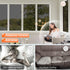 Viseeko Window Tint for Home, One Way Reflective Privacy Film, UV Sun Heat Blocking Static Cling, Silver, 17.5 x 78.7 in