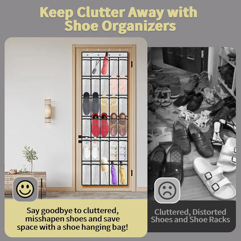 PAULONE 30 3 Closet 69 lbs, Over the Door Organizer with Large Pockets, Sizes of Hangers, Holds up to Hanging Organizer