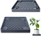 REDHUGO 2PCS Square Plant Caddy with Hidden Wheels, Heavy Duty Rolling Plant