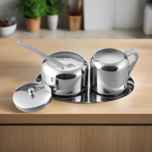 Cuisinox Stainless Steel Cream and Sugar Set, 5-Piece