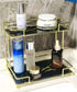 Simmerstone 2 Tier Bathroom Vanity Tray, Multifunctional Cosmetic Storage Rack for Dresser and Countertop