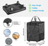 Boczif Large Laundry Basket Hamper Bag, Reusable Grocery Bag Collapsible Cart with Wheels and Handle, Rolling Tote