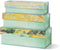 Serene Decorative Storage Boxes with Lids - Set of 3 Airy Floral Memory Keepsake Boxes with Magnetic Closure for