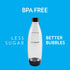 1L Pack sodastream Twin Dishwasher Safe Slim Bottle (Black)