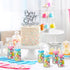 Sieral 16 Pack 4 Inch Candy Bottles for Baby Shower Mini Baby Bottle Gender Reveal Party Favors for Guests Blue Pink