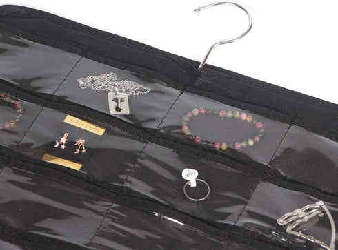DIOMMELL 80 Pockets Hanging Jewelry Organizer for Women, Storage Bag for Earrings, Necklaces, Bracelets