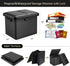 17 Inches DocSafe Storage Ottoman with Lock,Fireproof Folding Ottoman Foot Rest Stool Storage Chest with Storage Safe
