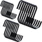YourGift Heavy Duty S Hooks, S Shaped Hooks for Kitchen, Bathroom, Bedroom, Office, 24 pcs/Black, Various Sizes