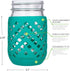 Silicone Mason Jar Sleeve - Fits 16oz (1 Pint) Regular-Mouth Jars | Package of 4 Multicolor