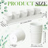 2 Sets 10 FoldTier Herb Garden Planter Indoor Kit with Trey Pcs Metal Windowsill Plant Pots with Drainage Holes Indoor