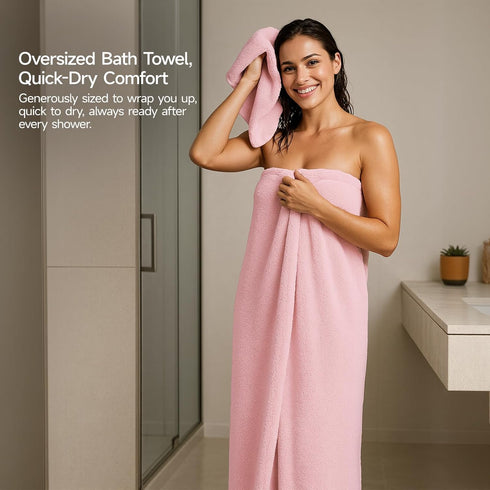 6 Set (70 x35 670GSM Sets REDKISS Piece Towel - Oversized Bath Sheets in), Ultra Soft & Highly Absorbent, Quick Dry